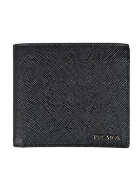 Prada Saffiano Bifold Wallet Leather
